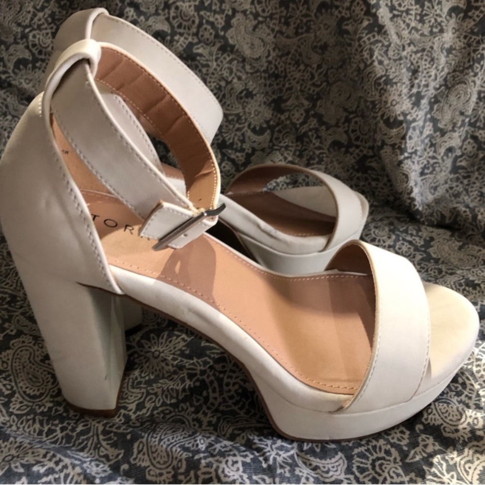 Torrid Ivory block heels